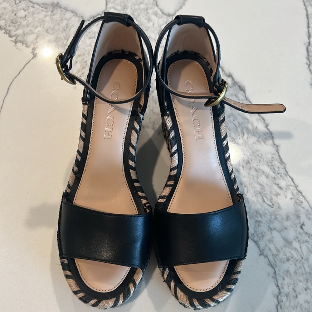 Coach wedges Sandal - Leather upper, Size 5.5 Brand New - Picture 7 of 7
